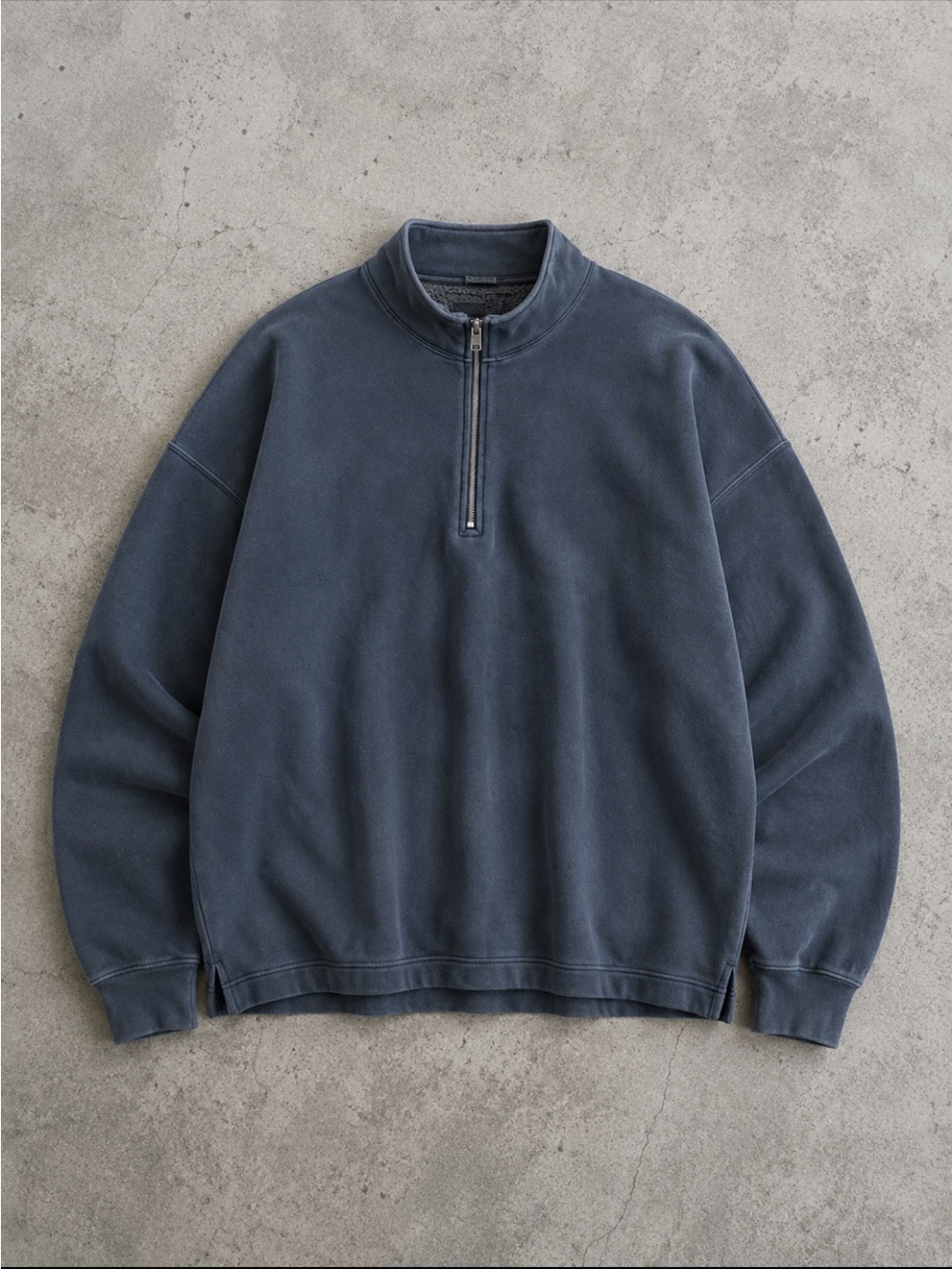 Abercrombie & Fitch Soft AF Essentials Oversized 1/2 Zip Sweatshirt XL Tall Gray